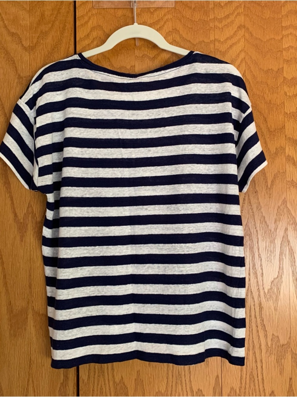 JCrew striped linen t-shirt-L - Picture 2 of 9